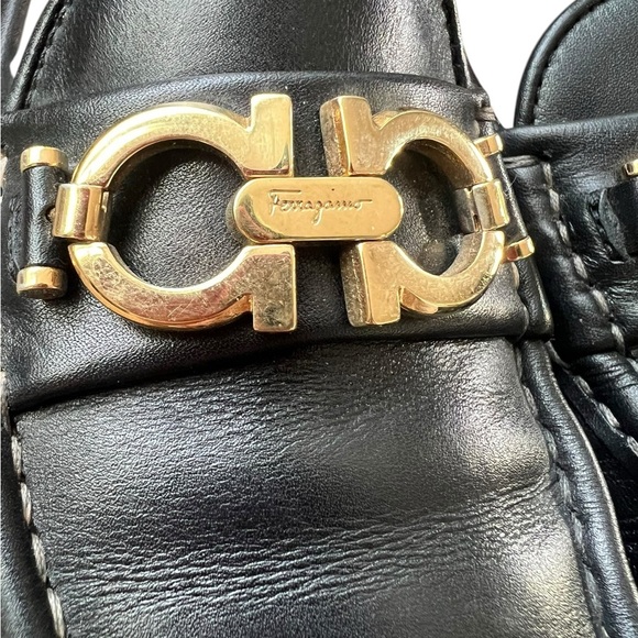 Salvatore Ferragamo “Nobby” Ladies Black Leather Gancini Loafers, Size 6… - Picture 4 of 10